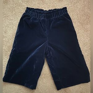 Janie and Jack Blue Velvet Pants